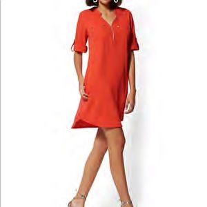 🆕New York & Company Zip-Front Shirtdress ✨